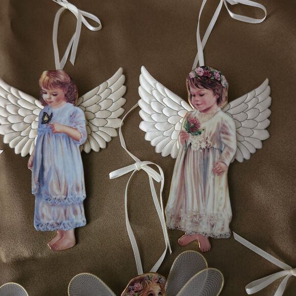 Lot of 11 Heaven's Little Angels Ornaments by Donna Gelsinger Bradford Editions - Picture 3 of 8